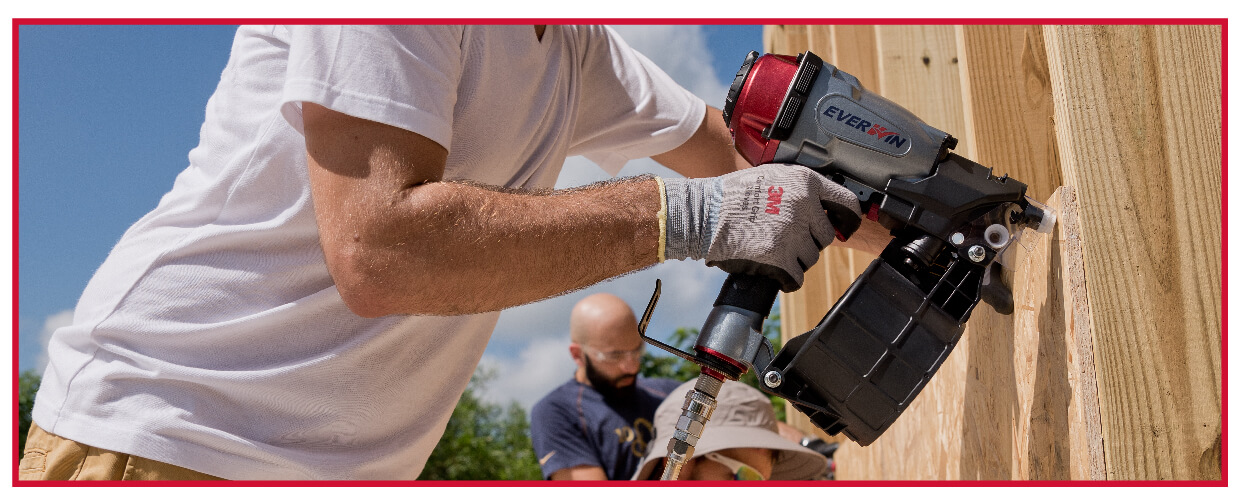 Framing nailer store for siding